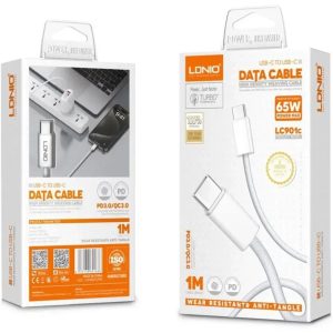 کابل شارژ USB-CبهUSB-C الدینیو LC901c 65W
